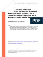 Diego Artigas San Carlos (2004) - Almas, Cruces y Entierros. Incidencias Del Motivo Rupestre Llamado Cruz Inscrita en La Tradición Oral (... )