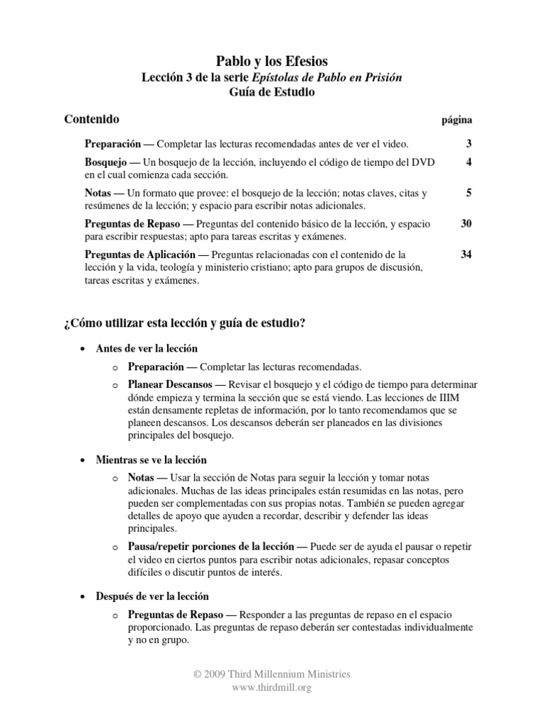 Estudio de Pablo y los Efesios | PDF | Pablo el apóstol | Iglesia cristiana