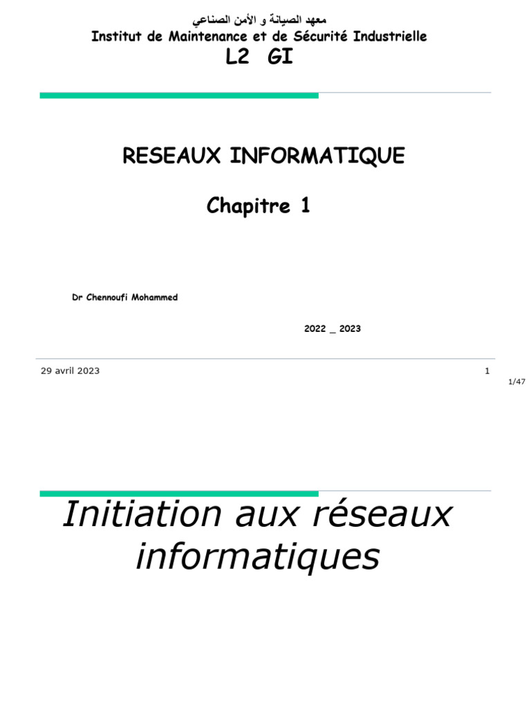 Introduction aux Réseaux Informatiques | PDF | Topologie de réseau ...