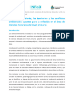 Clase 3 - El Ambiente, Los Territorios y Los Conflictos Ambientales