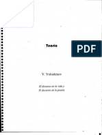 Voloshinov - El Discurso en La Vida y El Discurso en La Poesía