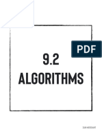 9.2 Algorithms