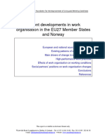 Eurofound - Recent Developments in Work Organisation in The EU27 and Norway