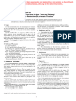 E1081 Standard Test Method for Determination of Total Iron in Iron Ores and Related Materials by Silver Reduction-Dichromate Titration (Withdrawn 2002)
