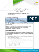 Guía de Actividades y Rúbrica de Evaluación - Fase 1 - Conceptualización