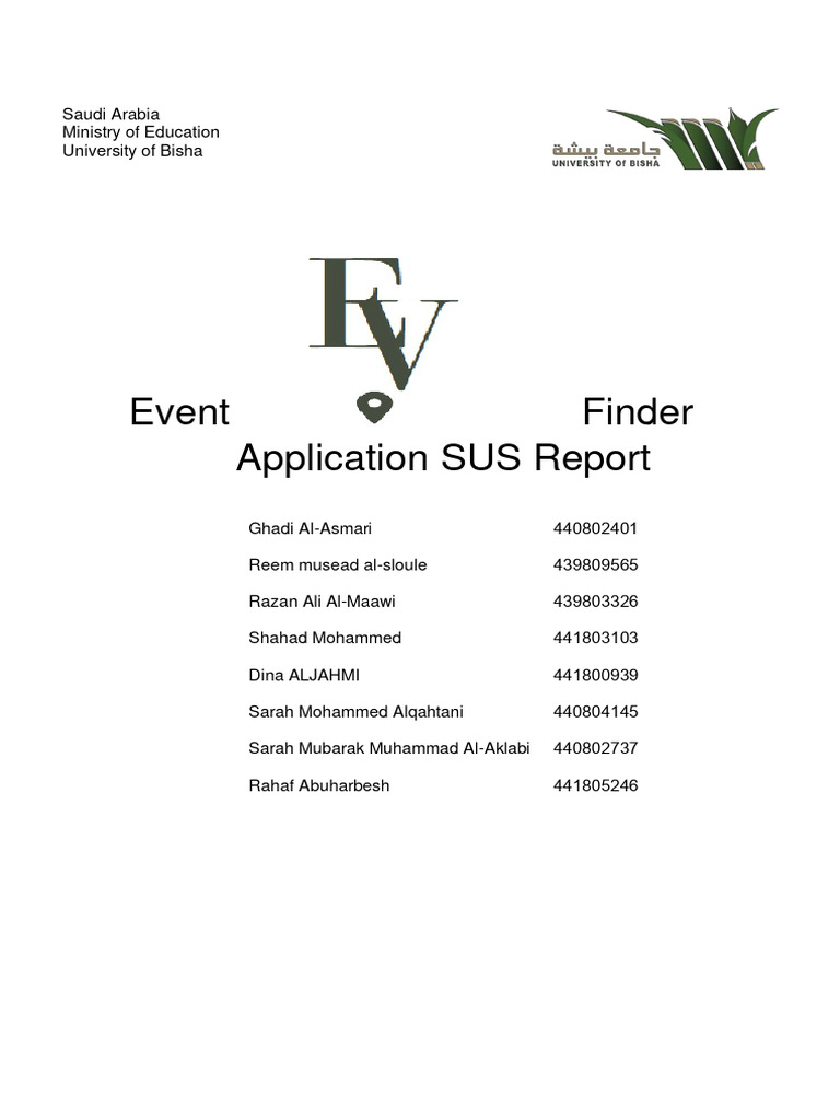 Event Finder App Usability Study Report | PDF | Student's T Test ...