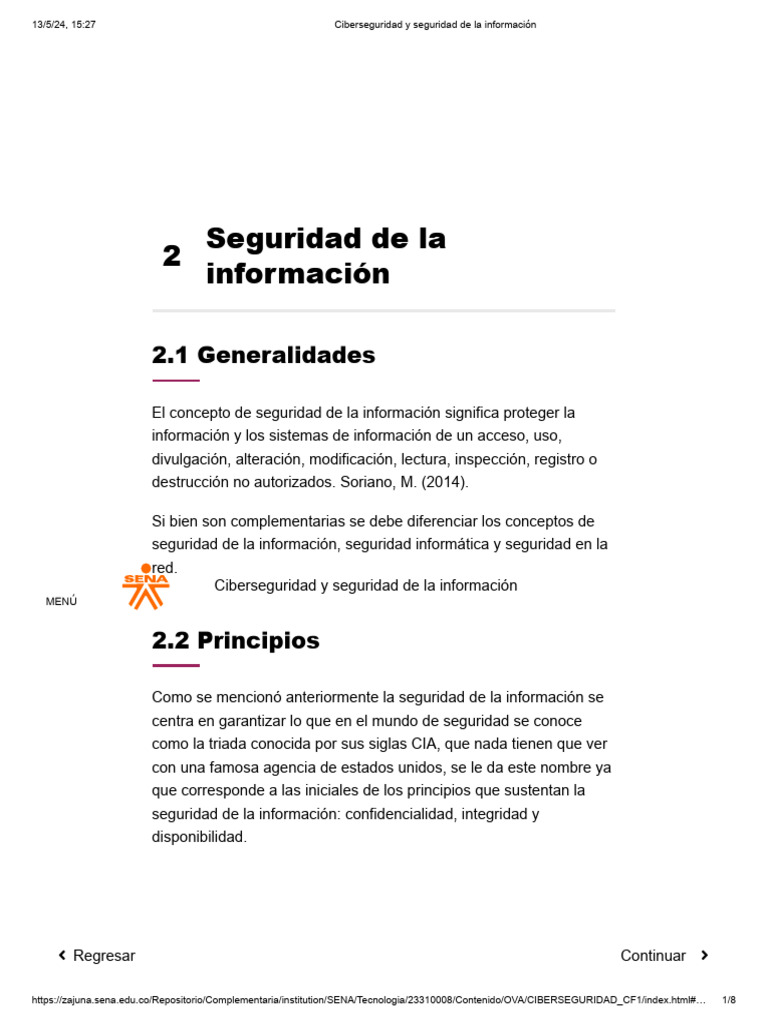 Principios de Seguridad de la Información | PDF | La seguridad ...