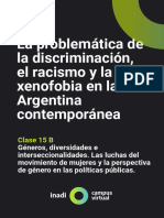 Clase 15b - La Problemática de La Discriminación, La Xenofobia y El Racismo en La Argentina Contemporánea