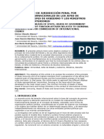 La Inmunidad de Jurisdicción Penal Por Crímenes Internacionales de Los Jefes de Estado 1