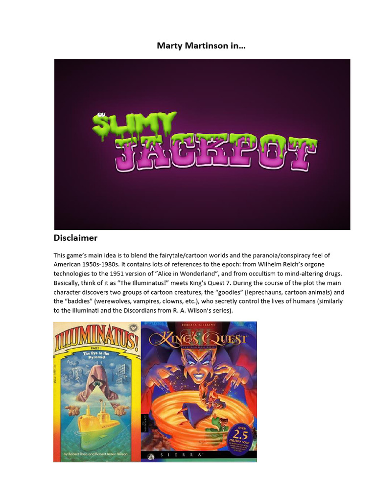 Slimy Jackpot | PDF | Mystery, Thriller & Crime Fiction | Young Adult