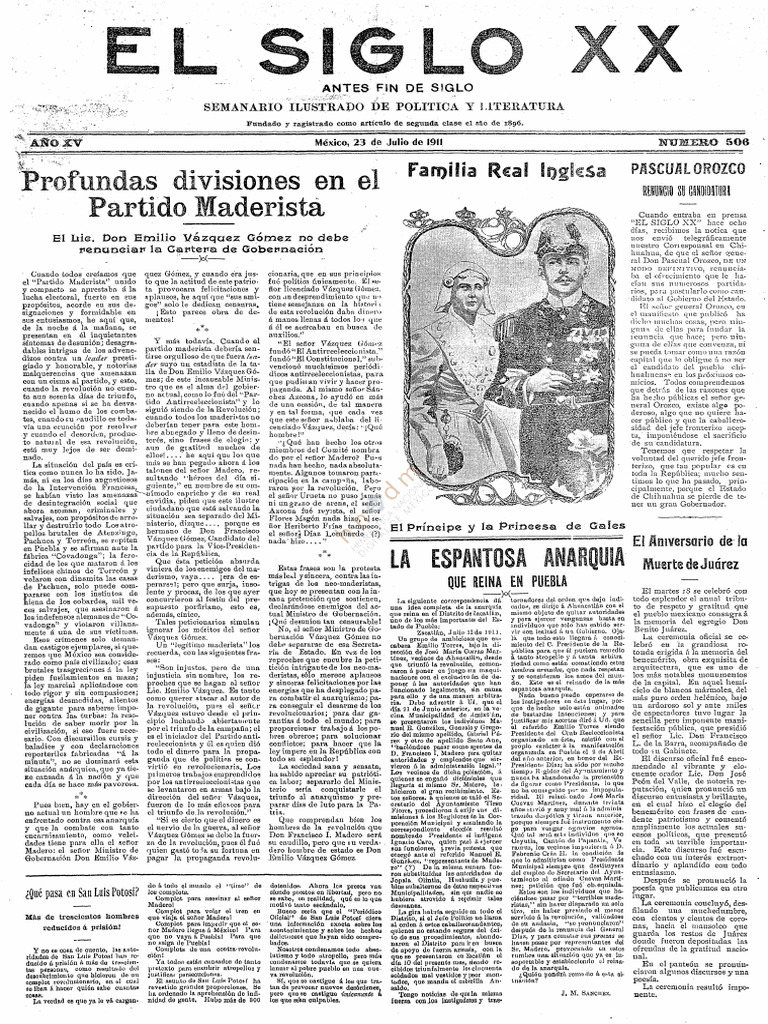 El Siglo XIX Periodico | PDF