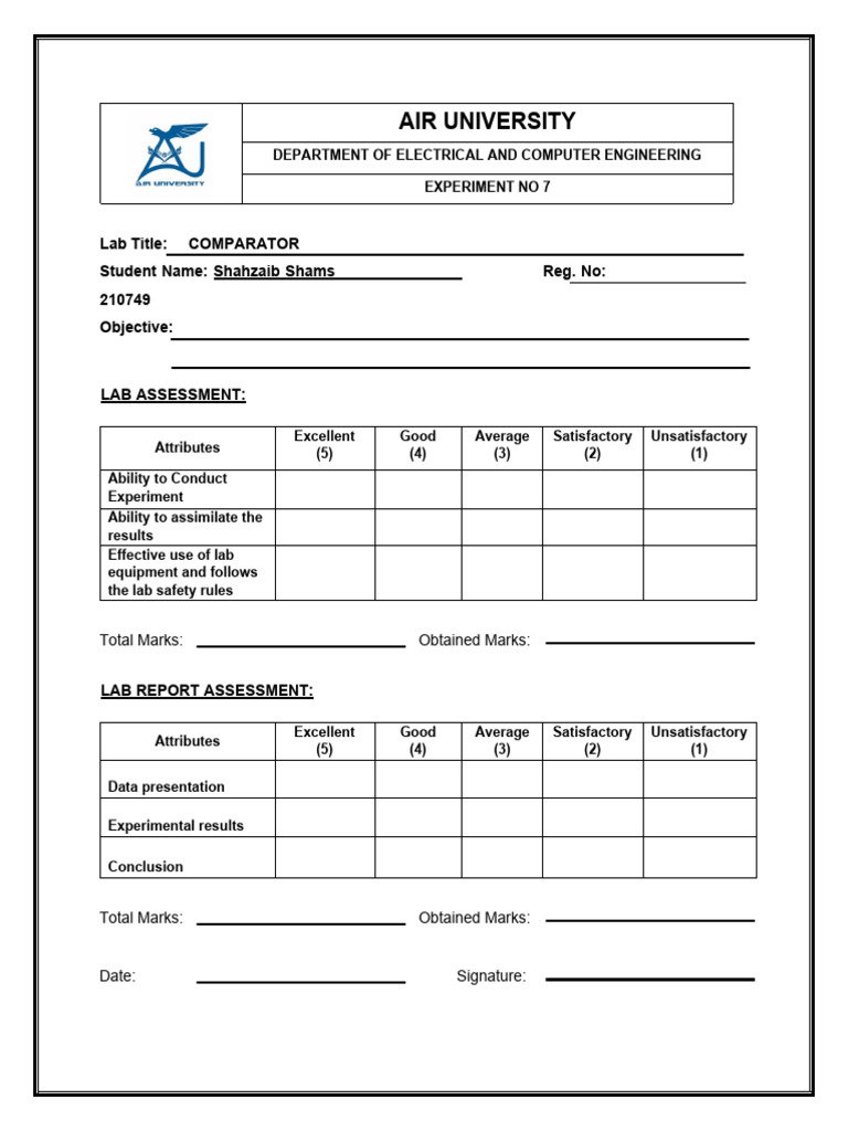 Lab 07 Report EMI | PDF | Science & Mathematics | Technology & Engineering