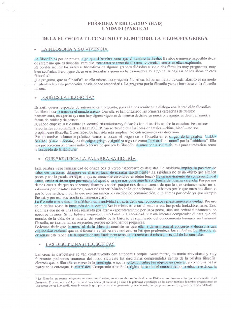FILOSOFIA Parte1 | PDF