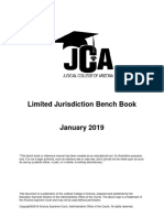 Arizona 2019 Limited Jurisdiction Benchbook