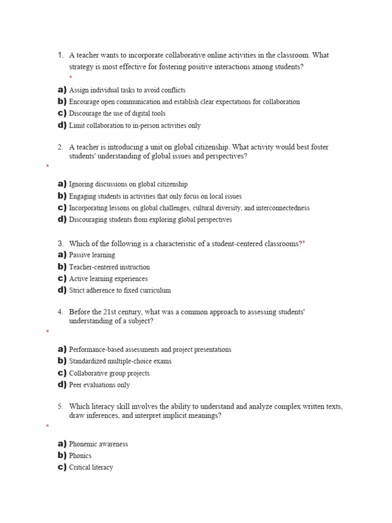 Kindergarten Activities In The Classroom