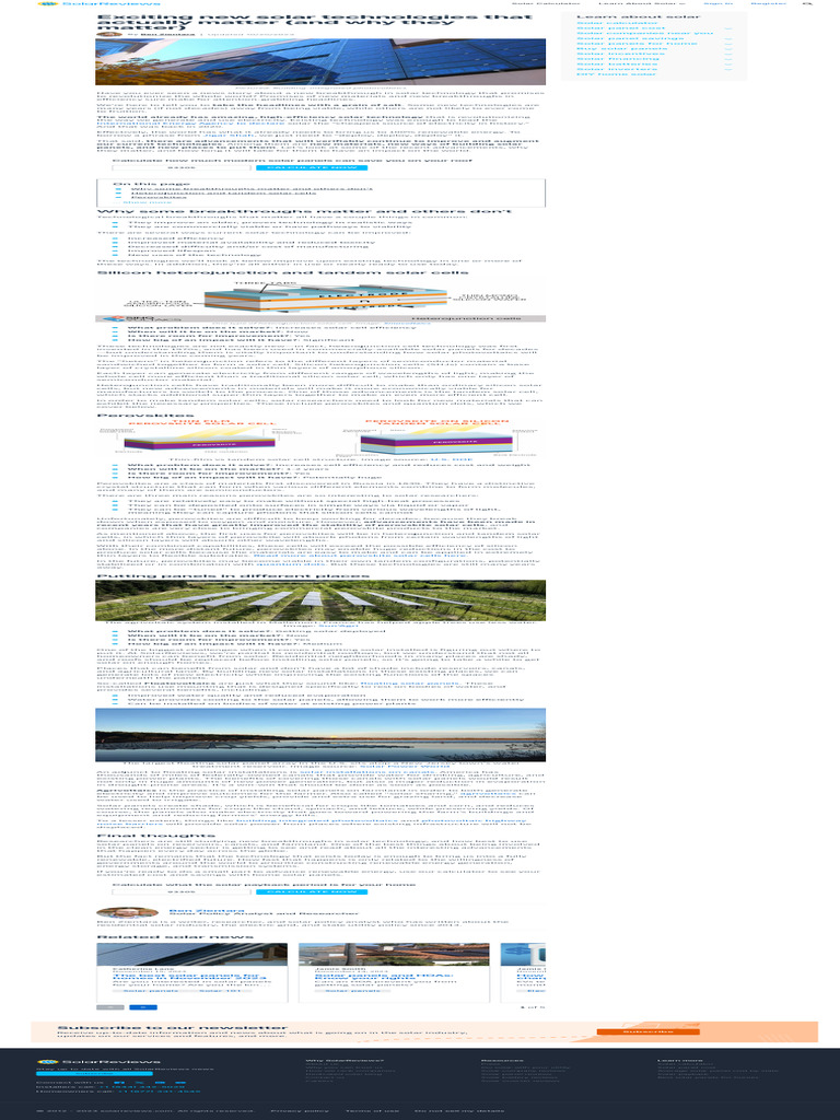 SOLAR ENERGY 2022 intelligence overview