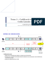 Tema 3 - (1) Codificació de Canal - Codis Lineals de Blocs