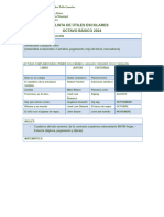 Lista de Utiles Escolares 2024 - 1