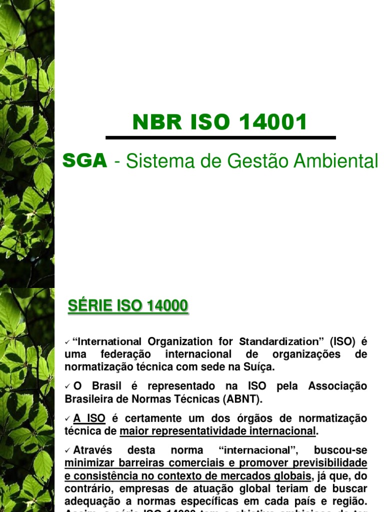 NBR ISO 14001: Sistema de Gestão Ambiental | PDF | Metrologia ...