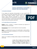 Aula 1 e Aula 2. Sistema Da Informação Aplicado A Logística