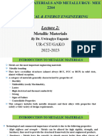 Lecture 2 MEE 2264 Metallic Materials