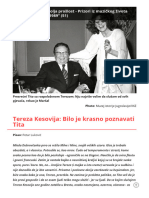 Tereza Kesovija - Bilo Je Krasno Poznavati Tita - XXZ Portal