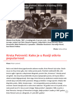 Krsta Petrović - Kako Je U Rusiji Otkrio Popularnost - XXZ Portal