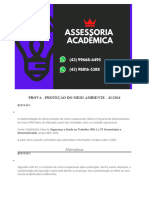 Prova - Proteção Do Meio Ambiente - 42 2024