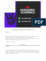 Atividade de Estudo - Proteção Do Meio Ambiente - 42 2024