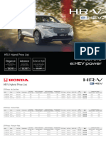 HR-V Hybrid Price list