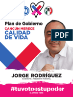 Plan de Gobierno de Jorge Rodríguez para Cancún