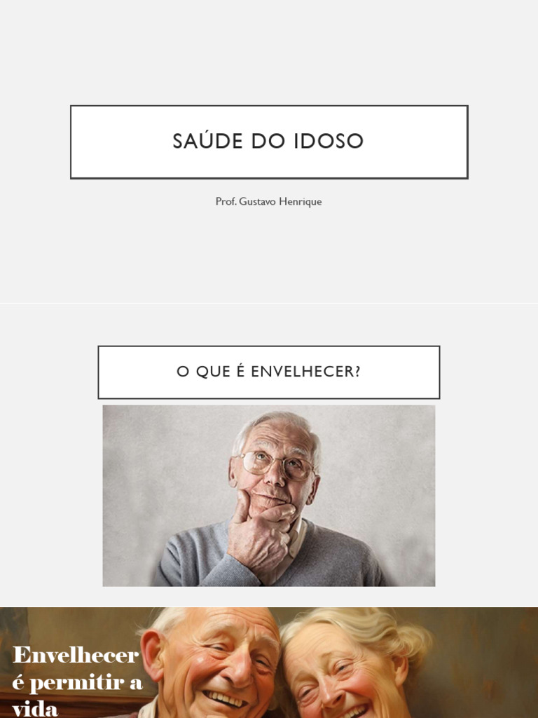 Envelhecimento Saudável e Cuidados com Idosos | PDF | Envelhecimento ...