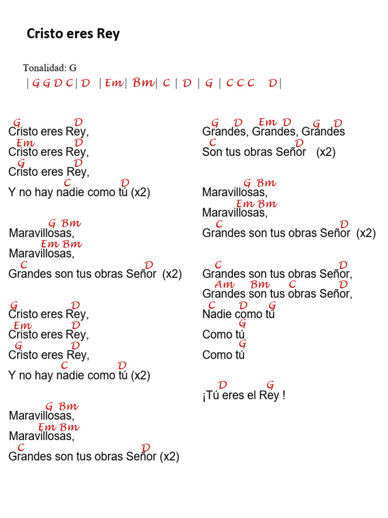 Cristo Eres Rey | PDF