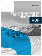 Block Model Knowledge for Mining Engineers an Introduction
