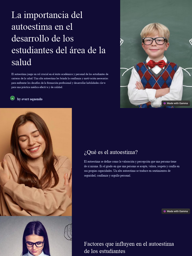 La Importancia Del Autoestima en El Desarrollo de Los Estudiantes Del ...