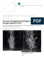 Por Que Conseguimos Distinguir Entre o Som Da Água Quente e Fria - Olhar Digital