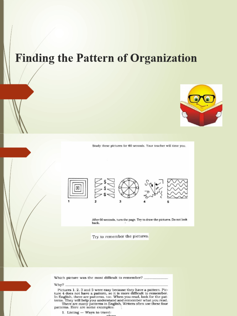 Identifying Organizational Patterns | PDF