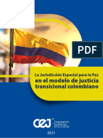 La JEP en El Modelo de Justicia Transicional Colombiano CEJ 2