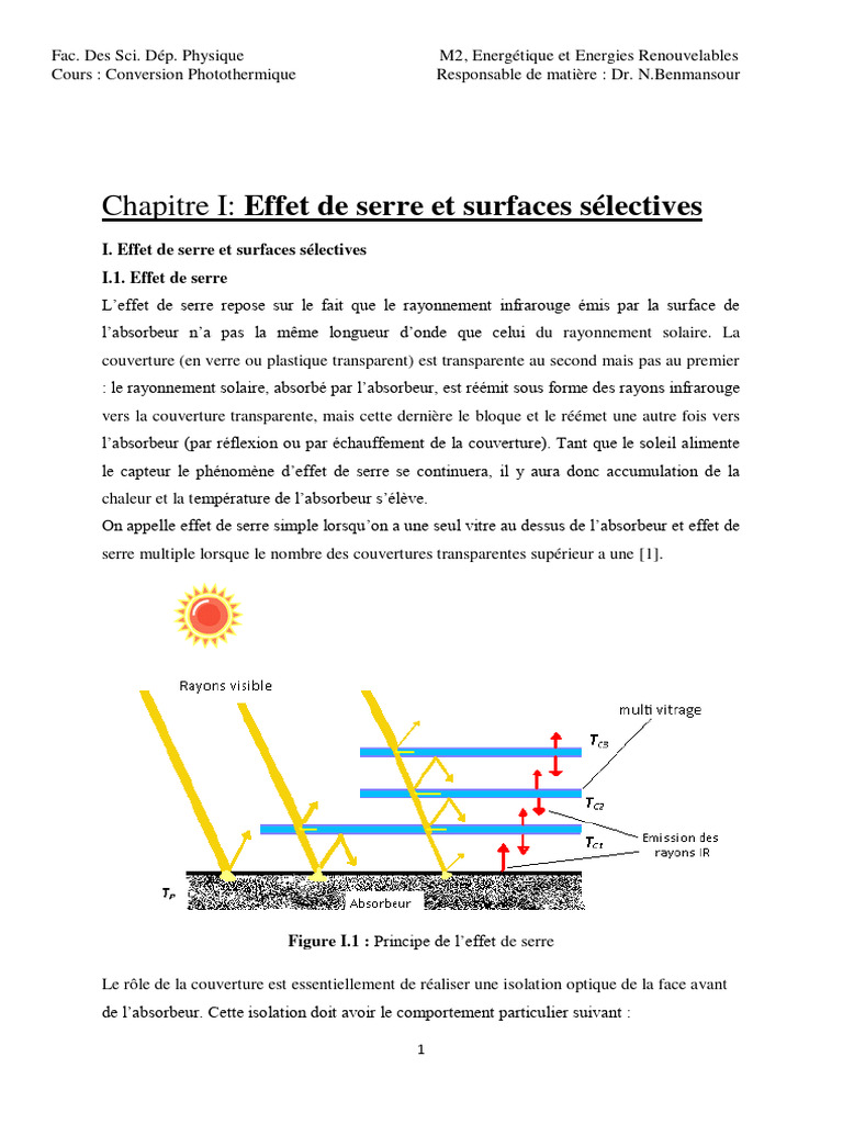 Effet de serre et surfaces sélectives | PDF | Effet de serre | Semi ...