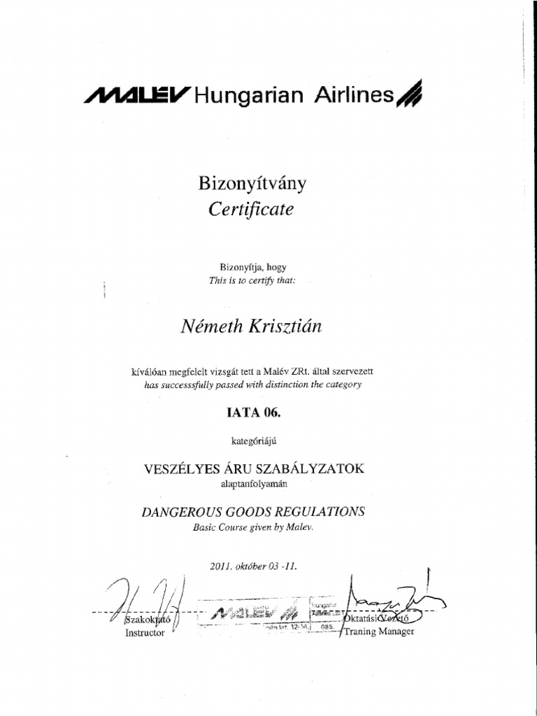 IATA DGR Category 6 | PDF