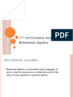 relational algebra