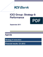 ICICI Group: Strategy & Performance: September 2011