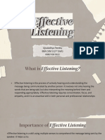 Effective Listening Ppt