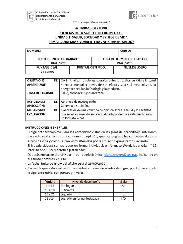 Impacto de la Pandemia en la Salud | PDF | Cognición