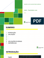 1º SEM - Propriedades e Usos Não Convencionais de Argilas e Argilominerais - Caulim