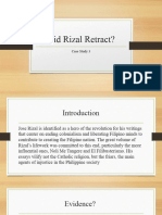 Did Rizal Retract