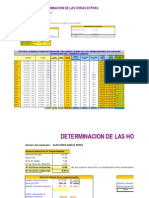 Control Horario para la determinacion de las horas extras