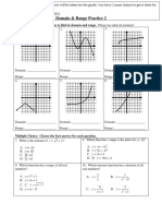 Domain and Range Practice 2 - Past Due