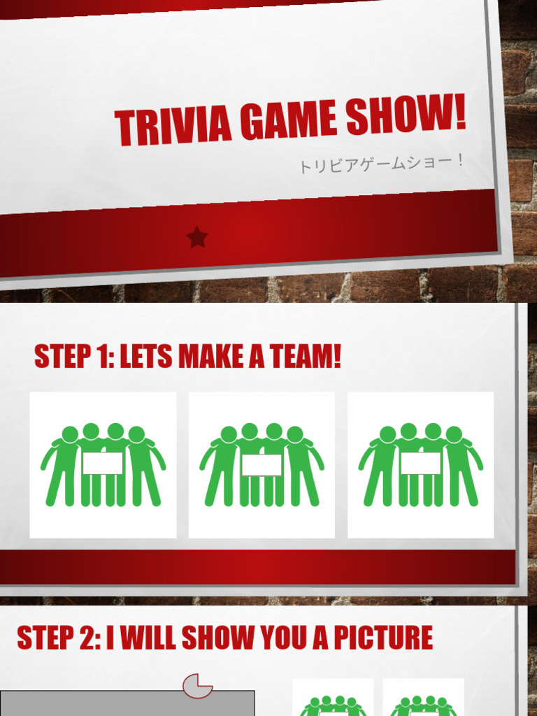 Fun Trivia Game Show Guide | PDF