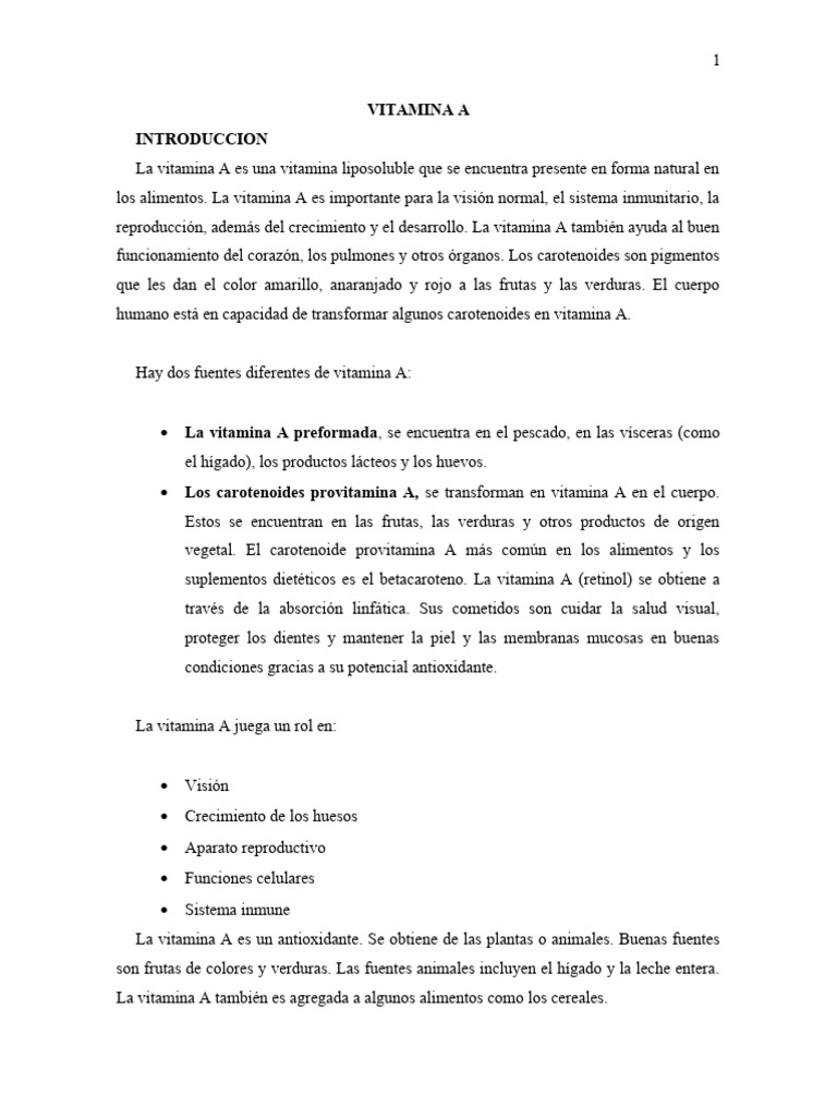 Vitamina A Pdf Vitamina A De Retina